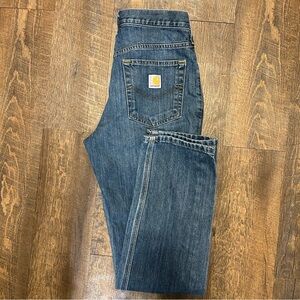 Carhartt Straight Traditional Fit Jeans 30x32 Medium Wash Denim Workwear